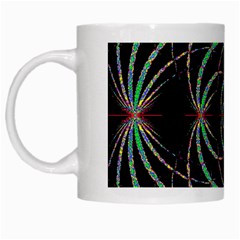 Abstract Spider Web White Mugs