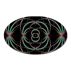 Abstract Spider Web Oval Magnet