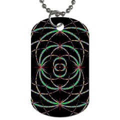 Abstract Spider Web Dog Tag (One Side)