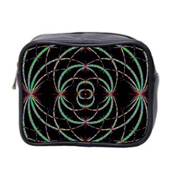 Abstract Spider Web Mini Toiletries Bag 2-Side