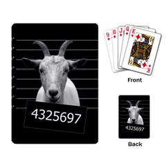 Criminal Goat  Playing Card by Valentinaart