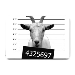 Criminal Goat  Small Doormat  by Valentinaart