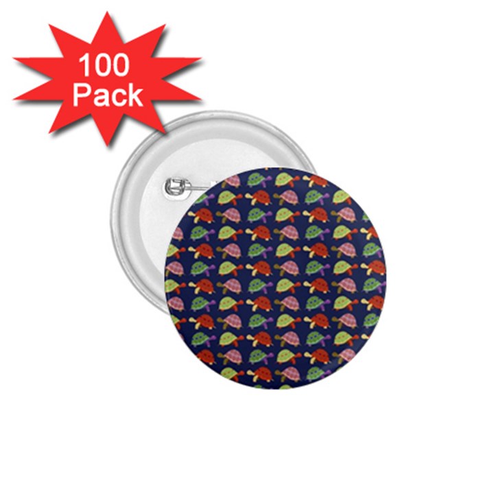 Turtle pattern 1.75  Buttons (100 pack) 