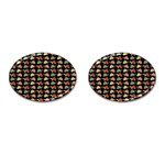 Turtle pattern Cufflinks (Oval) Front(Pair)