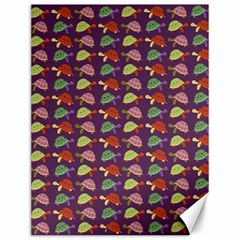 Turtle Pattern Canvas 12  X 16  