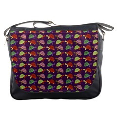 Turtle Pattern Messenger Bags by Valentinaart
