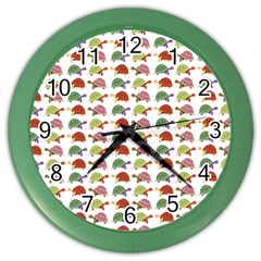 Turtle Pattern Color Wall Clocks