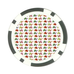 Turtle Pattern Poker Chip Card Guard (10 Pack) by Valentinaart