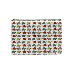 Turtle Pattern Cosmetic Bag (medium)  by Valentinaart