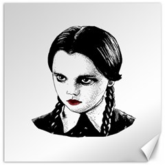 Wednesday Addams Canvas 20  X 20   by Valentinaart