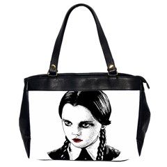 Wednesday Addams Office Handbags (2 Sides)  by Valentinaart