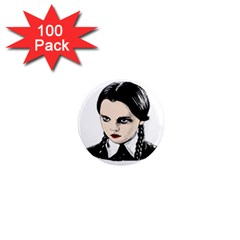 Wednesday Addams 1  Mini Magnets (100 Pack)  by Valentinaart