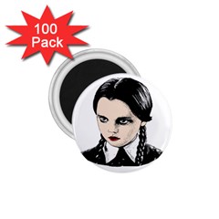 Wednesday Addams 1 75  Magnets (100 Pack)  by Valentinaart