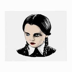 Wednesday Addams Small Glasses Cloth by Valentinaart