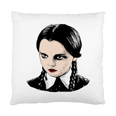 Wednesday Addams Standard Cushion Case (two Sides) by Valentinaart