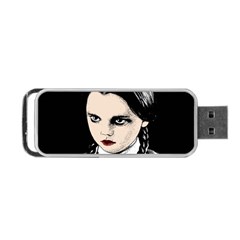 Wednesday Addams Portable Usb Flash (two Sides) by Valentinaart