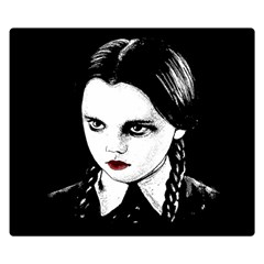 Wednesday Addams Double Sided Flano Blanket (small)  by Valentinaart