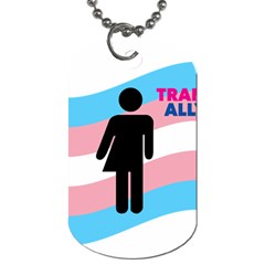 Transgender  Dog Tag (one Side) by Valentinaart