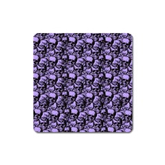 Skulls Pattern  Square Magnet by Valentinaart