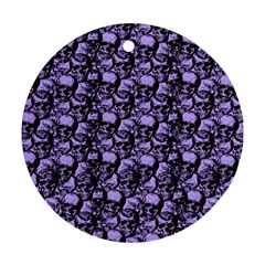 Skulls pattern  Round Ornament (Two Sides)