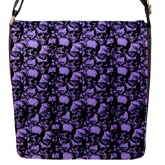 Skulls pattern  Flap Messenger Bag (S)
