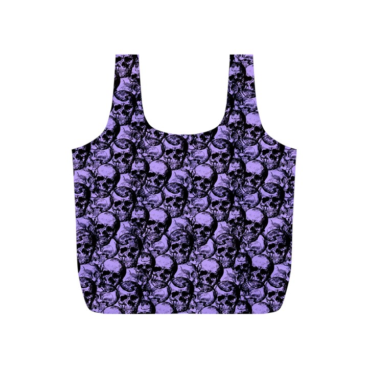Skulls pattern  Full Print Recycle Bags (S) 