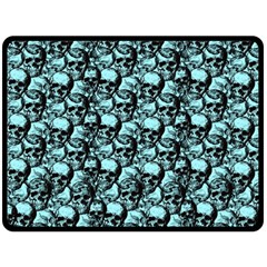 Skulls Pattern  Fleece Blanket (large) 