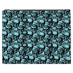 Skulls Pattern  Cosmetic Bag (xxxl)  by Valentinaart