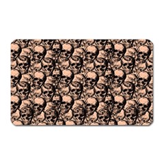 Skulls Pattern  Magnet (rectangular) by Valentinaart