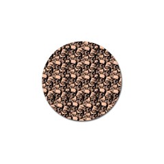 Skulls Pattern  Golf Ball Marker