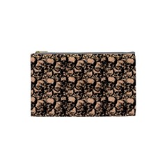 Skulls Pattern  Cosmetic Bag (small)  by Valentinaart