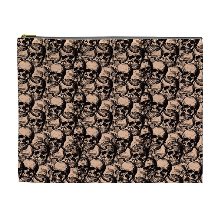 Skulls pattern  Cosmetic Bag (XL)