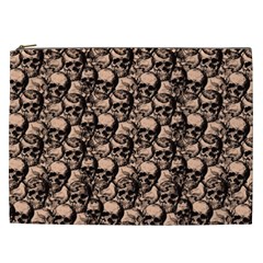 Skulls Pattern  Cosmetic Bag (xxl)  by Valentinaart