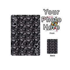 Skulls Pattern  Playing Cards 54 (mini)  by Valentinaart