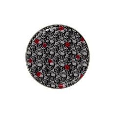 Skulls And Roses Pattern  Hat Clip Ball Marker (4 Pack) by Valentinaart