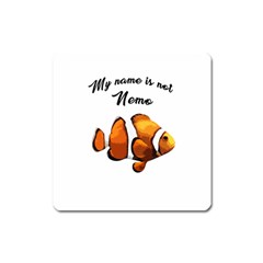 Clown Fish Square Magnet by Valentinaart