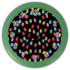 Candy Pattern Color Wall Clocks by Valentinaart