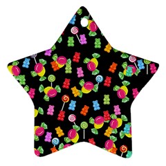 Candy Pattern Ornament (star) by Valentinaart