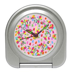 Candy pattern Travel Alarm Clocks