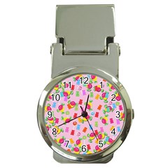 Candy pattern Money Clip Watches