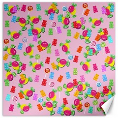 Candy pattern Canvas 20  x 20  