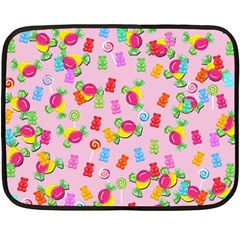 Candy pattern Double Sided Fleece Blanket (Mini) 