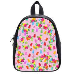 Candy pattern School Bags (Small) 