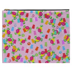 Candy Pattern Cosmetic Bag (xxxl)  by Valentinaart