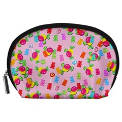 Candy Pattern Accessory Pouches (large)  by Valentinaart