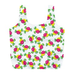 Candy Pattern Full Print Recycle Bags (l)  by Valentinaart