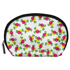 Candy Pattern Accessory Pouches (large)  by Valentinaart