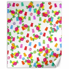 Candy Pattern Canvas 16  X 20   by Valentinaart