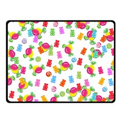 Candy Pattern Fleece Blanket (small)