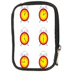 Alarm Clock Time Circle Orange Hour Compact Camera Cases by Mariart